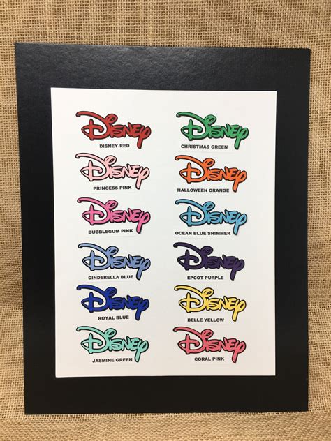 Disney Inspired Autograph Photo Mat Signature Matte Fits Etsy