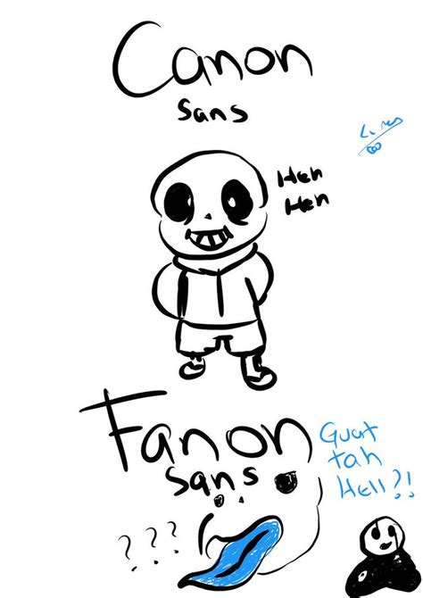 Canon Vs Fanon Sans By L Mit On Deviantart