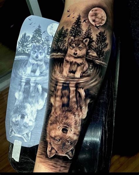 Pin de Felipe Hiago em Salvamentos rápidos Lobo tatuagem Tatuagem