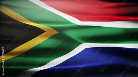 Waving South African Flag Stock Video Adobe Stock