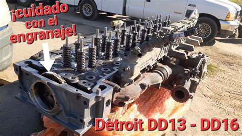 Montaje De Cabeza De Cilindros Motores Detroit Dd13 Dd15 Y Dd16 Youtube