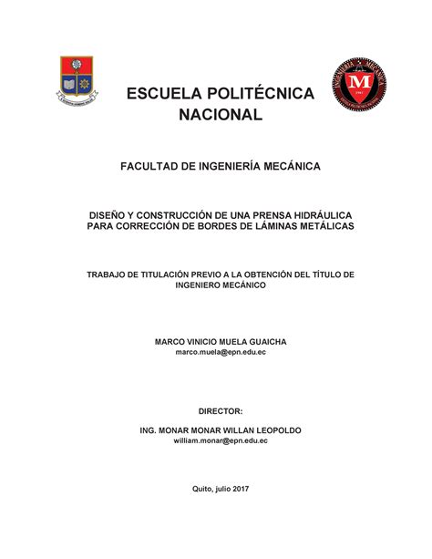 CD 8002 Apuntes ESCUELA POLIT NACIONAL FACULTAD DE INGENIERÕA MEC