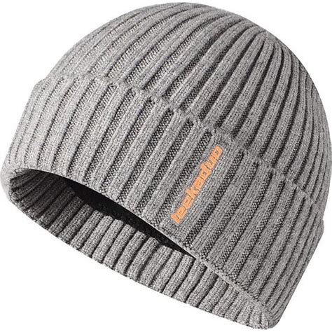 Bonnet Homme Hiver En Tricot Bonnet En Laine Homme Avec Doublure