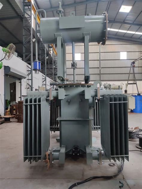 Mild Steel Kva Three Phase Octc Cooled Distribution Transformer At