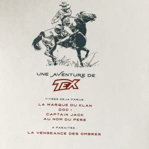 Tex Au Nom Du P Re Editions Black And White