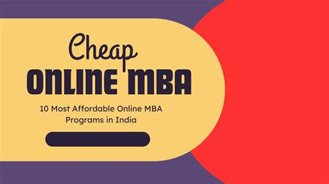 10 Cheapest Online Mba Programs In India Starts From Inr 50700