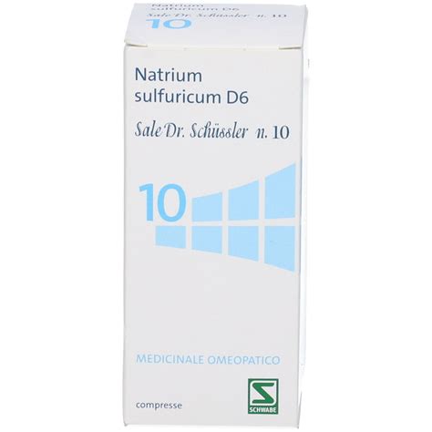 Natrium Sulfuricum D6 Sale Dr Schussler N 10 D6 200 Cpr Flacone 200 Pz