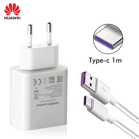 Original Huawei Super Charger Travel Quick Fast Charger Qc 30 5a Usb Type C Cable Huawei P10