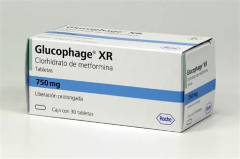 Compra Glucophage Xr Clorhidrato De Metformina 750 Mg Con 30 Tabletas