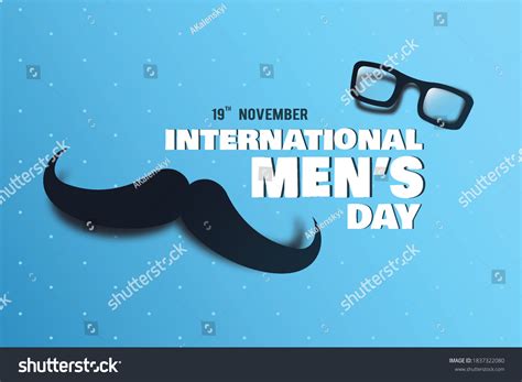 Vector Illustration International Mens Day Poster Stock Vector Royalty