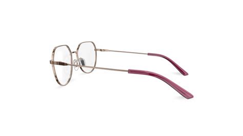 Specsavers Womens Glasses Sibyl Rose Gold Angular Metal Stainless