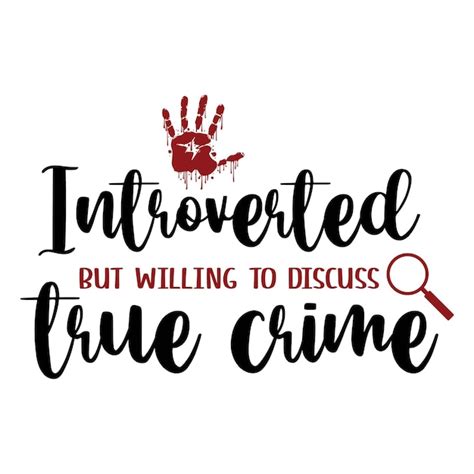 Premium Vector True Crime Svg Design