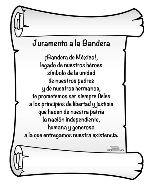 Juramento a la Bandera para imprimir en PDF 2024