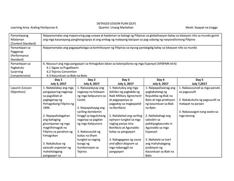 Deped Esp Detailed Lesson Plan Dlp Dll Q1 Q4 Grades 1 12 S NBKomputer