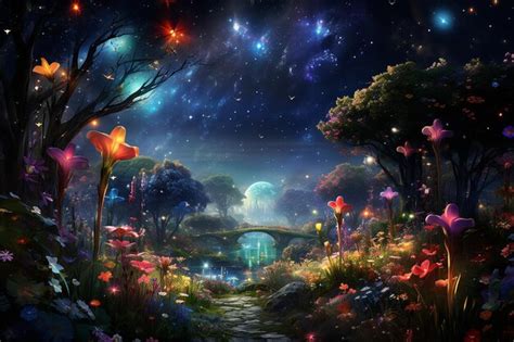 Premium Photo With Stars In The Sky And Colorful Dreams