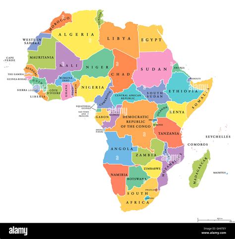 Solo Noble A Gran Escala Africa Mapa Politico Paises Y Capitales | Porn ...