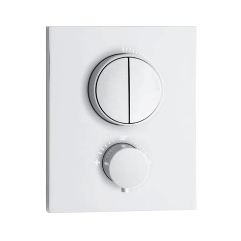 Herzbach LIVING Thermostat für Wanne Dusche weiß matt 23 803050 2