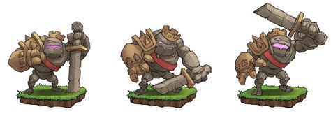 Surface Digital Clash Of Clans Golem King