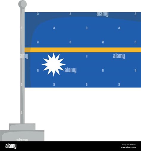 Bandera Nacional de Nauru Ilustración Vector Imagen Vector de stock Alamy