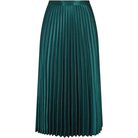 Whistles Satin Pleated Skirt 2532610 Idr Liked On Polyvore Featuring Skirts Whistles Skirts