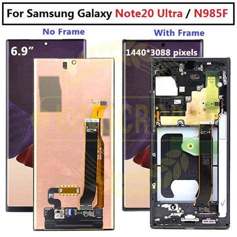 Original Amoled Note 20ultra Lcd For Samsung Galaxy Note20 Ultra