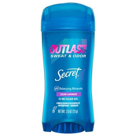 Secret Outlast Clean Lavender Clear Gel Antiperspirant Deodorant 2 6