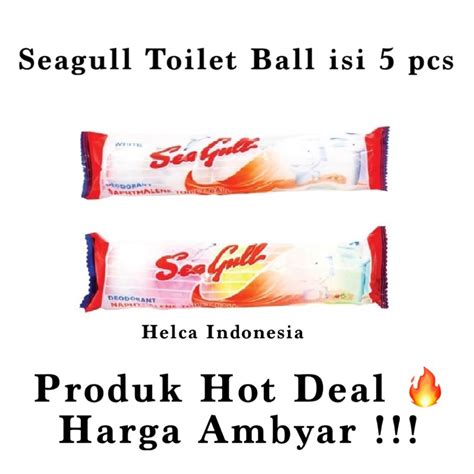 Jual Seagull Dahlia Toilet Ball Putih Warna Kamper Kapur Barus Sea