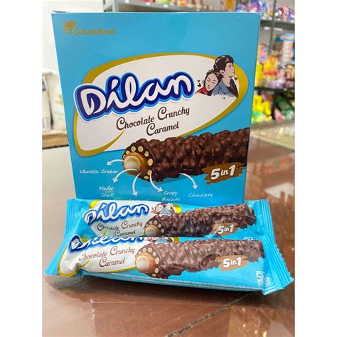 Jual Wafer Dilan Chocolate Crunchy Caramel 1 Box 12pcs Shopee Indonesia