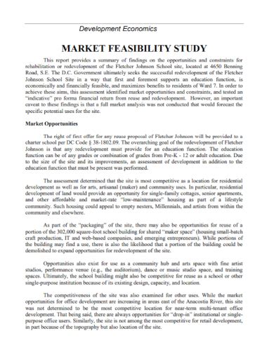 FREE 10 Market Feasibility Report Samples In PDF DOC