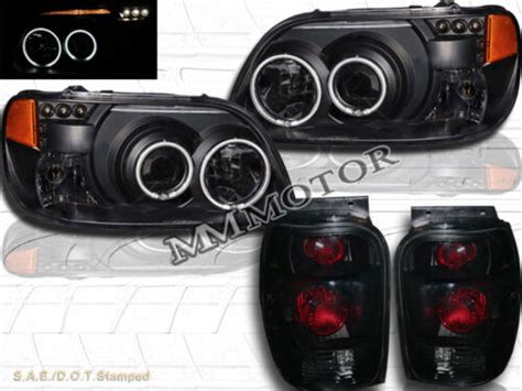 Ford Explorer Ccfl Halo Rims Black Projector Headlights Tail