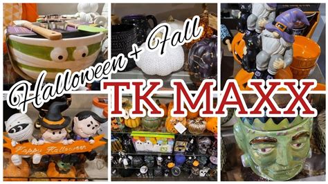 Tk Maxx Halloween Fall Shop With Me Come Home Decor Shopping With