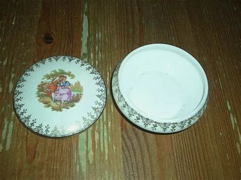 Boite Bonbonni Re Porcelaine Limoges D Cor Fragonard Sc Ne Galante Tbe