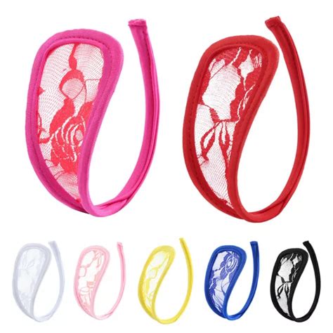 FEMMES SEXY DENTELLE C String Slips Culottes Strings G String Lingerie Sous EUR