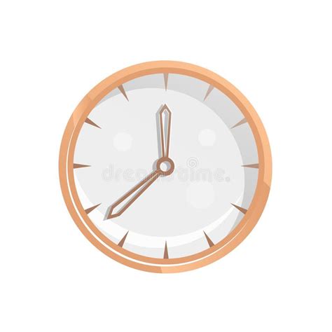 Time Management Poster With Round Clock Stock Vector Illustration Of