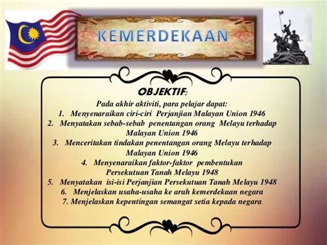 Ciri Ciri Perjanjian Malayan Union