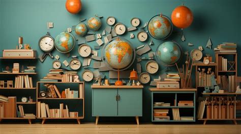 Premium Photo Academic Dimension 3d Backtoschool Background