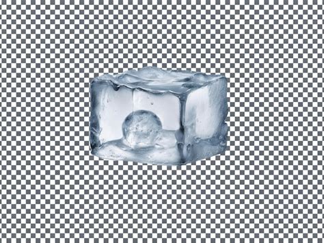 Premium Psd Psd Ice Cube Isolated On Transparent Background