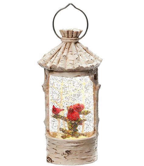 Roman Cardinal Led Lighted Swirl Birch Lantern Decor Dillards