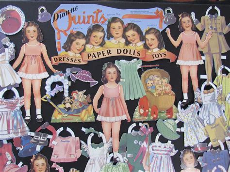 Vintage Paper Doll Dionne Quints Paper Dolls Celebrity Etsy Uk