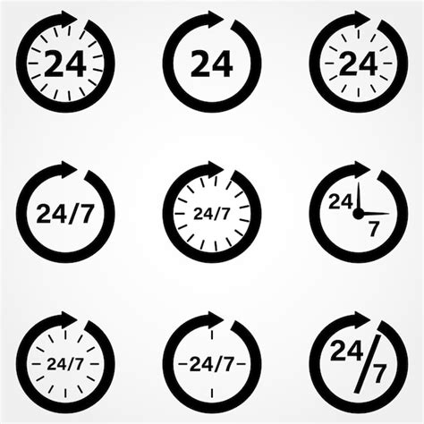 Premium Vector | Open 24 hours icon
