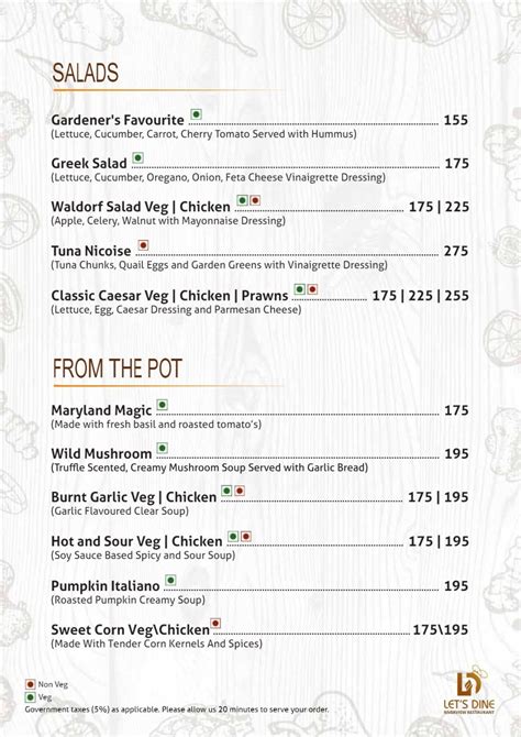 Lets Dine Riverview Menu Menu For Lets Dine Riverview Kakkanad