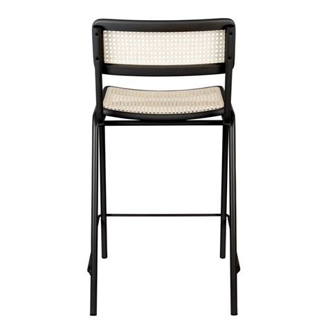 Lot De Tabourets De Bar Noir Jort Zuiver Assise De Comptoir En