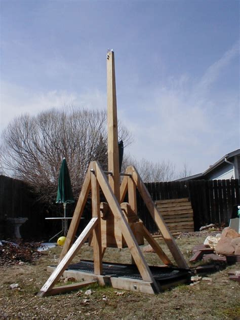 Wood Water Balloon Trebuchet Design PDF Plans