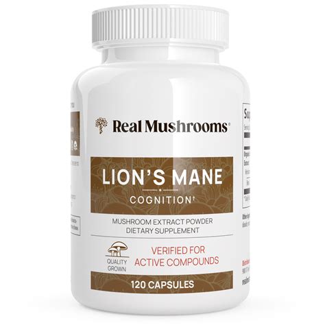 Organic Lions Mane Extract Capsules By Real Mushrooms