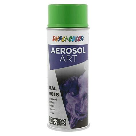 Dupli Color Aerosol Art Sprühlack RAL 6018 Gelbgrün 400 ml Glänzend