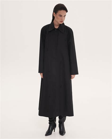 Black Trench Coat —