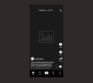 Make a TikTok Mockup Online | Mediamodifier