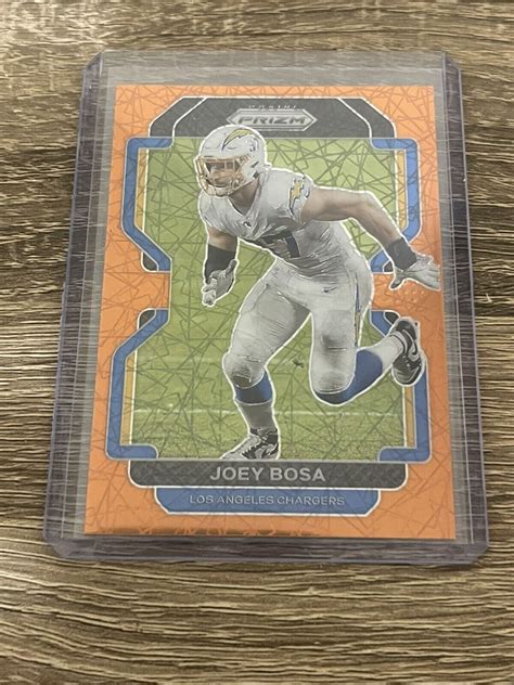 Panini Prizm Football Orange Lazer Prizm Joey Bosa La