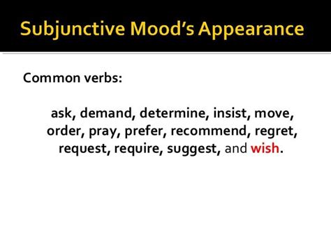 Subjunctive/Indicative Mood