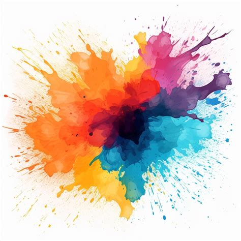 Premium Ai Image Vector Hand Painter Colors Watercolor Stain Texture